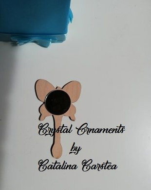 Oglinda lemn fluture pentru mot