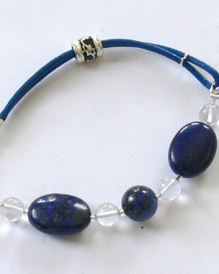 Bratara lapis lazuli si cristal de stanca