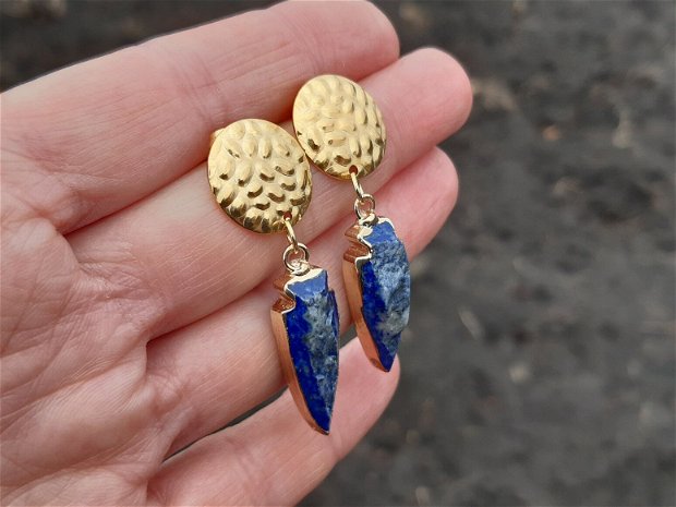 Cercei lapis lazuli