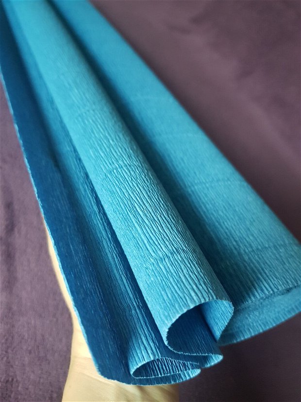 Hârtie floristica (50cmx2,5m) albastră
