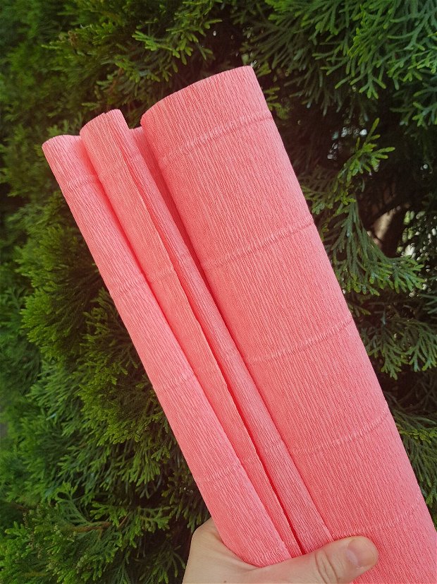 Hârtie floristica (50cmx2,5m) roz piersica