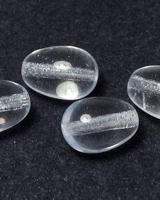 Margele din sticla, lacrima, 11x8 mm, Crystal - 00030