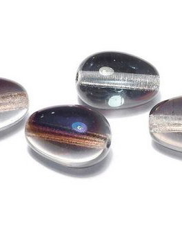 Margele din sticla, lacrima, 11x8 mm, Crystal Azuro - 00030-22201