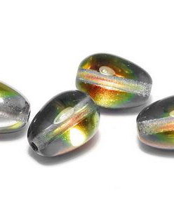 Margele din sticla, lacrima, 11x8 mm, Crystal Marea - 00030-28001