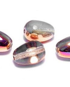 Margele din sticla, lacrima, 11x8 mm, Crystal Sliperit - 00030-29500