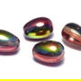 Margele din sticla, lacrima, 11x8 mm, Crystal Magic Wine - 00030-95200