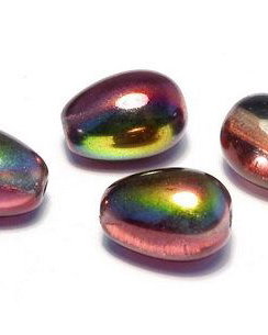 Margele din sticla, lacrima, 11x8 mm, Crystal Magic Wine - 00030-95200