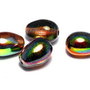 Margele din sticla, lacrima, 11x8 mm, Crystal Magic Copper - 00030-95300