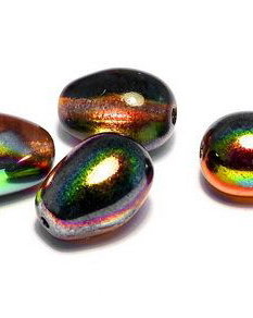 Margele din sticla, lacrima, 11x8 mm, Crystal Magic Copper - 00030-95300