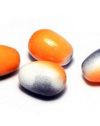 Margele din sticla, lacrima, 11x8 mm, Chalk White Funky Copper - 00030-95301