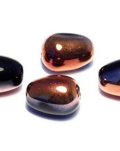 Margele din sticla, lacrima, 11x8 mm, Jet Sunset - 23980-27137
