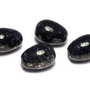 Margele din sticla, lacrima, 11x8 mm, Jet Picasso - 23980-43400