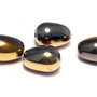 Margele din sticla, lacrima, 11x8 mm, Jet California Graphite - 23980-98547