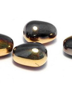 Margele din sticla, lacrima, 11x8 mm, Jet California Graphite - 23980-98547