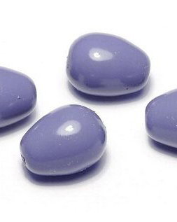 Margele din sticla, lacrima, 11x8 mm, Light Plum - 48257