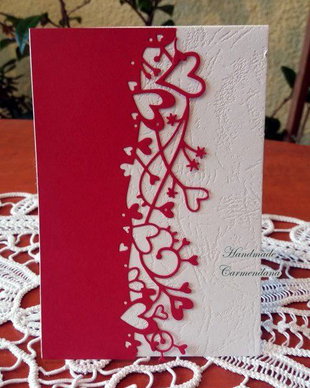 invitatie / felicitare decupata