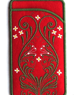 Husa telefon sau etui ochelari model floral