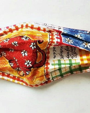 masca textila multicolor