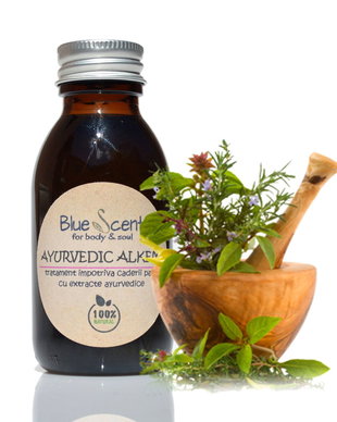 Ayurvedic Alkemy-tratament intensiv impotriva caderii parului-BlueScent