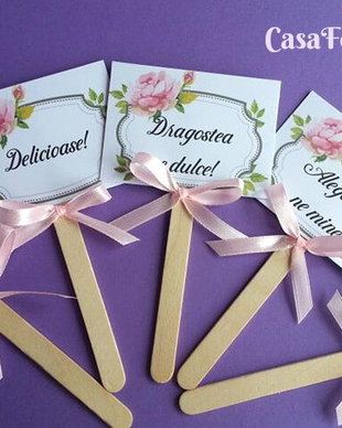 Propsuri candy bar cu mesaje
