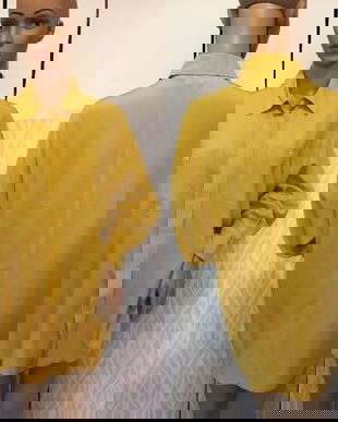 BLUZA MATASE NATURALA GALBEN MUSTAR