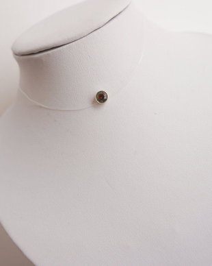 Colier / choker transparent cu argint si cristal Swarovski