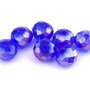 Cristale din sticla, rondelle, 8x6 mm, AB, albastre