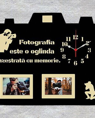 Ceas si rama foto personalizat fotograf