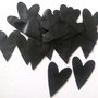 Inimioare negre decupate din imitatie piele