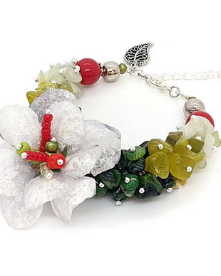 Bratara ice flower in verde degrade