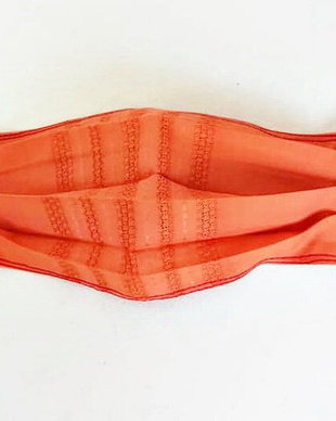 masca textila teracota ( cu broderie fina )