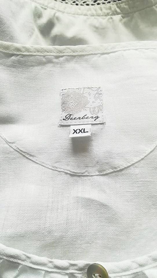 bluza alba de in vaporoasa , Deerberg , XXL