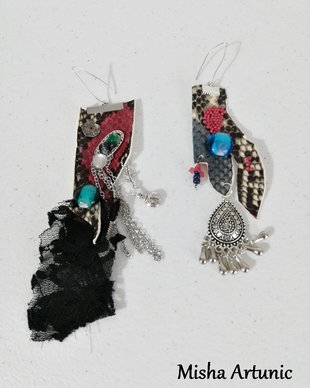 Cercei asimetrici boho chic