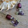 Cercei lungi "Colors of wine"