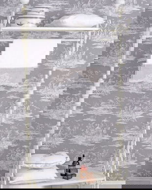 Raft mare din fier forjat antik white