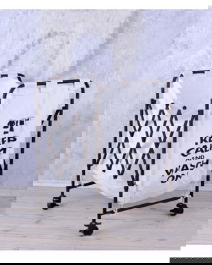 Cos de rufe din metal cu material textil