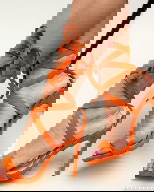 Sandale Nate Portocalii