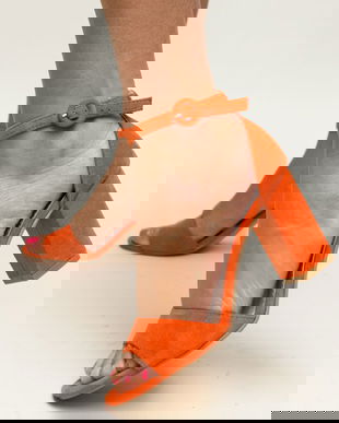 Sandale Chantel Portocalii