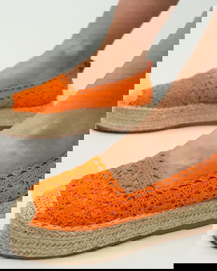 Espadrile Weber Portocalii