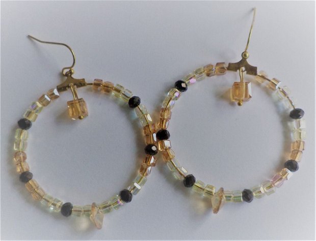 Cercei cristal tip swarovski - cercei hoop earrings