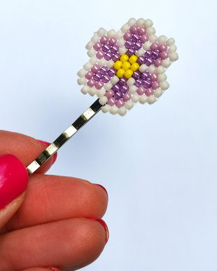 Vândut Agrafă de par - Floricica Lila