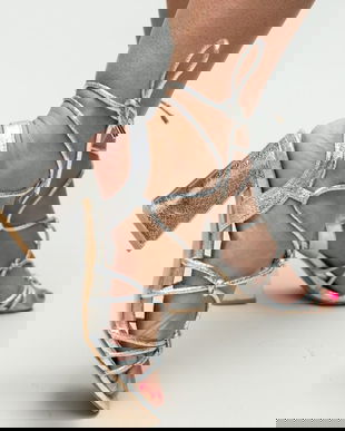 Sandale Elles Argintii