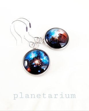 Cercei argint galaxie Planetarium