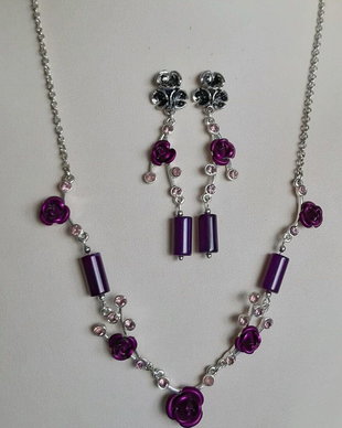 Violet Roses ~ Vintage & New