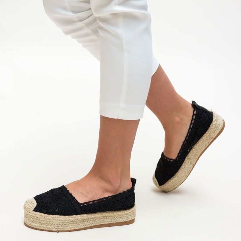 Espadrile Weber Negre