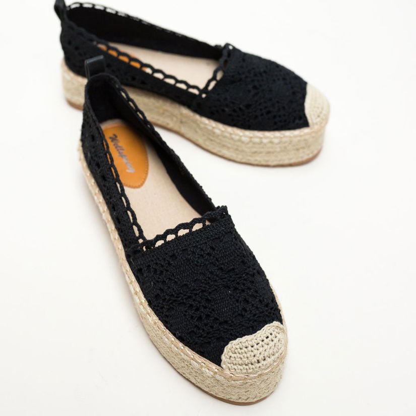 Espadrile Weber Negre