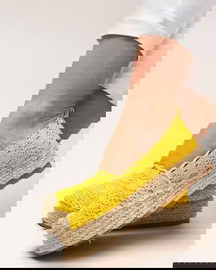 Espadrile Weber Galbene