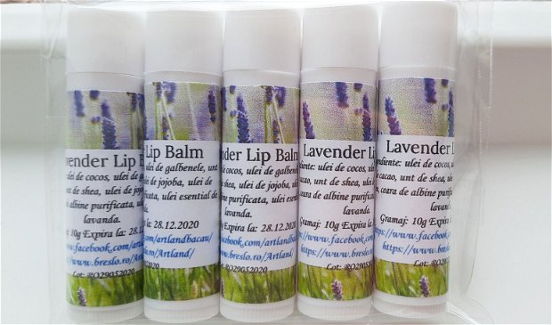 Balsam de buze natural Lavender