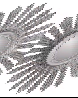 Oglinda din cristal cu rama gri soare