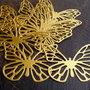 Fluturi mari Filigree - Carton auriu (pe ambele parti)